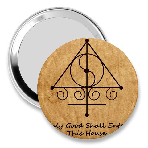 Only Good Shall Enter This House 3  Handbag Mirrors from ArtsNow.com Front
