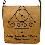 Only Good Shall Enter This House Flap Closure Messenger Bag (S)