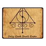 Only Good Shall Enter This House Double Sided Fleece Blanket (Small) 