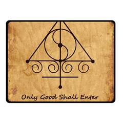 Only Good Shall Enter This House Double Sided Fleece Blanket (Small)  from ArtsNow.com 45 x34  Blanket Back