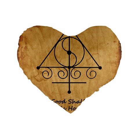 Only Good Shall Enter This House Standard 16  Premium Flano Heart Shape Cushions from ArtsNow.com Front