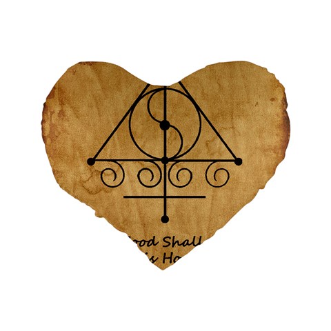 Only Good Shall Enter This House Standard 16  Premium Flano Heart Shape Cushions from ArtsNow.com Back