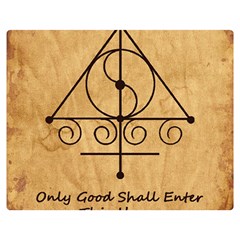 Only Good Shall Enter This House Double Sided Flano Blanket (Medium)  from ArtsNow.com 60 x50  Blanket Front