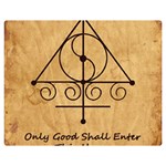 Only Good Shall Enter This House Double Sided Flano Blanket (Medium) 