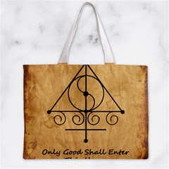 Only Good Shall Enter This House Zipper Mini Tote Bag from ArtsNow.com Back