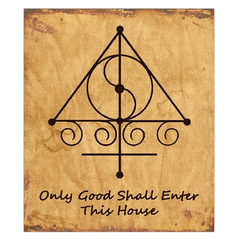 Only Good Shall Enter This House Duvet Cover (California King Size) from ArtsNow.com Duvet Quilt