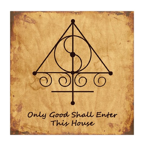 Only Good Shall Enter This House Duvet Cover Double Side (Queen Size) from ArtsNow.com Front