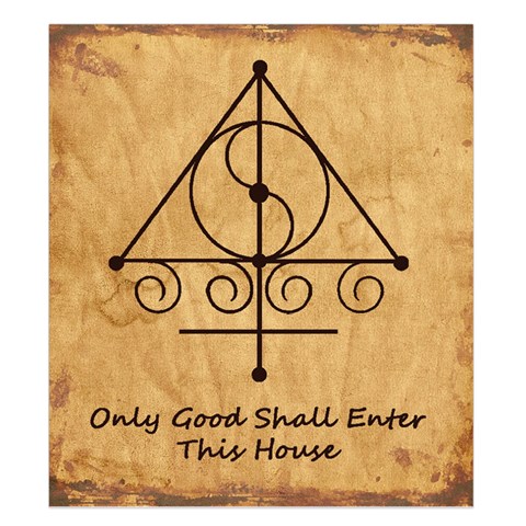 Only Good Shall Enter This House Duvet Cover Double Side (King Size) from ArtsNow.com Front