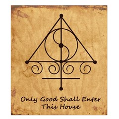 Only Good Shall Enter This House Duvet Cover Double Side (King Size) from ArtsNow.com Back