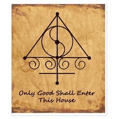 Only Good Shall Enter This House Duvet Cover Double Side (California King Size) from ArtsNow.com Back
