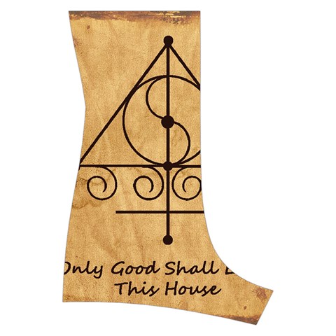 Only Good Shall Enter This House Boyleg Halter Swimsuit  from ArtsNow.com Back Right