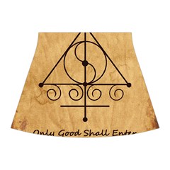 Only Good Shall Enter This House Halter Dress Swimsuit  from ArtsNow.com Front Skirt