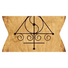 Only Good Shall Enter This House Yoga Cropped Leggings from ArtsNow.com Waistband Front