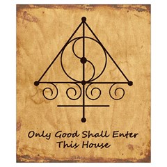 Only Good Shall Enter This House Drawstring Pouch (XS) from ArtsNow.com Back