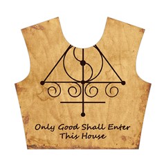 Only Good Shall Enter This House Cotton Crop Top from ArtsNow.com Front
