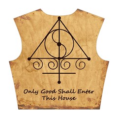 Only Good Shall Enter This House Cotton Crop Top from ArtsNow.com Back