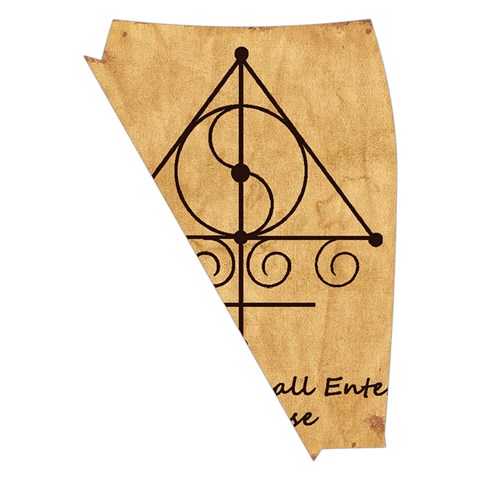 Only Good Shall Enter This House Midi Wrap Pencil Skirt from ArtsNow.com Front Left