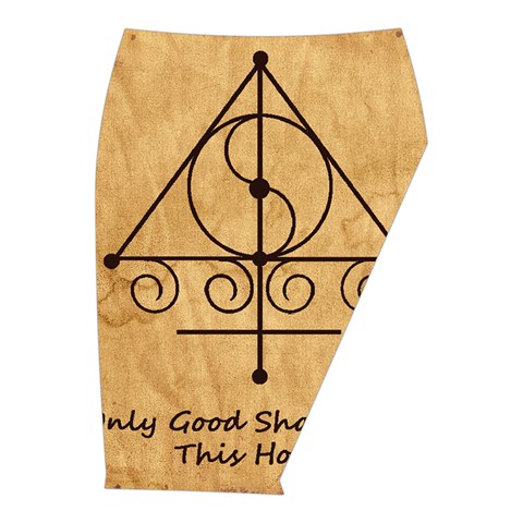 Only Good Shall Enter This House Midi Wrap Pencil Skirt from ArtsNow.com  Front Right 
