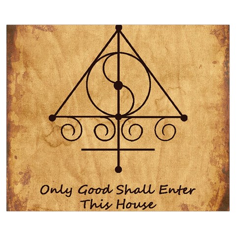 Only Good Shall Enter This House Medium Tote Bag from ArtsNow.com Front