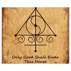 Only Good Shall Enter This House Medium Tote Bag from ArtsNow.com Back