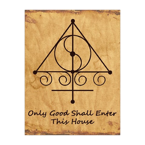 Only Good Shall Enter This House Medium Tapestry from ArtsNow.com Front
