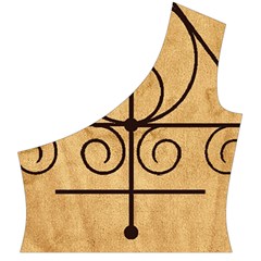 Only Good Shall Enter This House Cap Sleeve Wrap Front Dress from ArtsNow.com Front Left