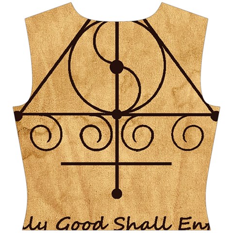 Only Good Shall Enter This House Cap Sleeve Wrap Front Dress from ArtsNow.com Back