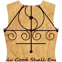 Only Good Shall Enter This House Cap Sleeve Wrap Front Dress from ArtsNow.com Back