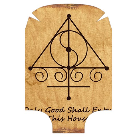 Only Good Shall Enter This House Luggage Cover (Large) from ArtsNow.com Front