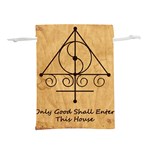 Only Good Shall Enter This House Lightweight Drawstring Pouch (L)