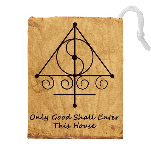 Only Good Shall Enter This House Drawstring Pouch (4XL) from ArtsNow.com Front
