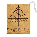 Only Good Shall Enter This House Drawstring Pouch (4XL)