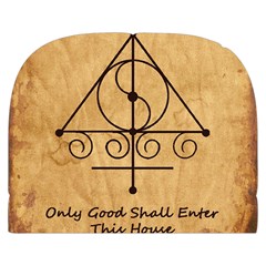 Only Good Shall Enter This House Make Up Case (Small) from ArtsNow.com Front