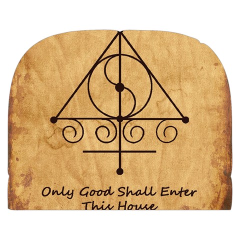 Only Good Shall Enter This House Make Up Case (Small) from ArtsNow.com Back