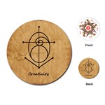 Sacred Symbol: Creativity Playing Cards Single Design (Round)