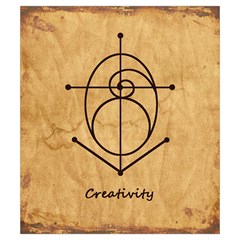 Sacred Symbol: Creativity Drawstring Pouch (Small) from ArtsNow.com Front
