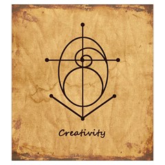 Sacred Symbol: Creativity Drawstring Pouch (Large) from ArtsNow.com Back