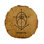 Sacred Symbol: Creativity Standard 15  Premium Flano Round Cushions