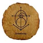Sacred Symbol: Creativity Large 18  Premium Flano Round Cushions