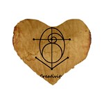 Sacred Symbol: Creativity Standard 16  Premium Flano Heart Shape Cushions