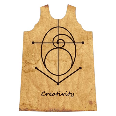 Sacred Symbol: Creativity Shoulder Cutout Velvet One Piece from ArtsNow.com Front