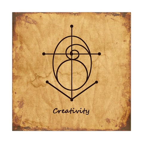 Sacred Symbol: Creativity Square Tapestry (Large) from ArtsNow.com Front