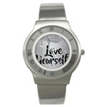 Love Yourself Stainless Steel Watch