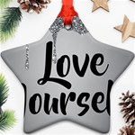 Love Yourself Star Ornament (Two Sides)