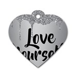 Love Yourself Dog Tag Heart (One Side)