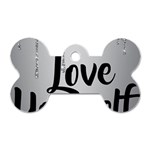 Love Yourself Dog Tag Bone (Two Sides)