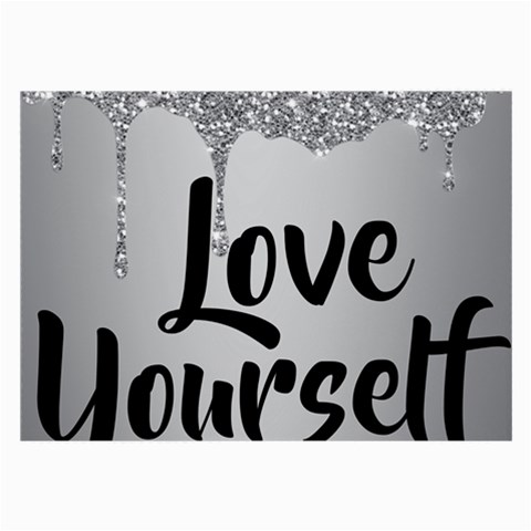 Love Yourself Large Glasses Cloth (2 Sides) from ArtsNow.com Front