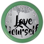 Love Yourself Color Wall Clock