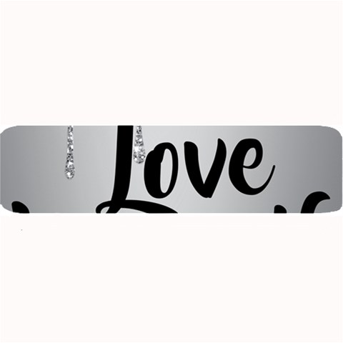 Love Yourself Large Bar Mats from ArtsNow.com 32 x8.5  Bar Mat