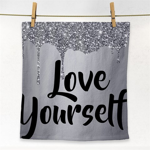 Love Yourself Face Towel from ArtsNow.com Front